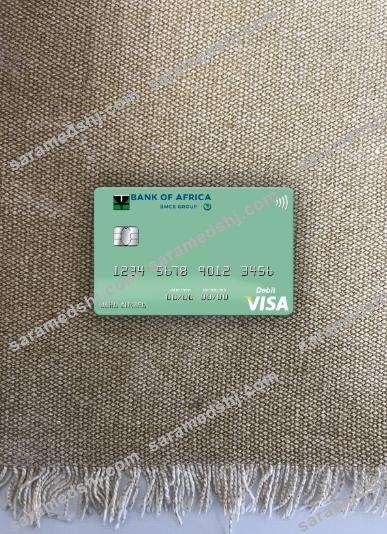 Madagascar Bank of Africa visa debit card photolook front